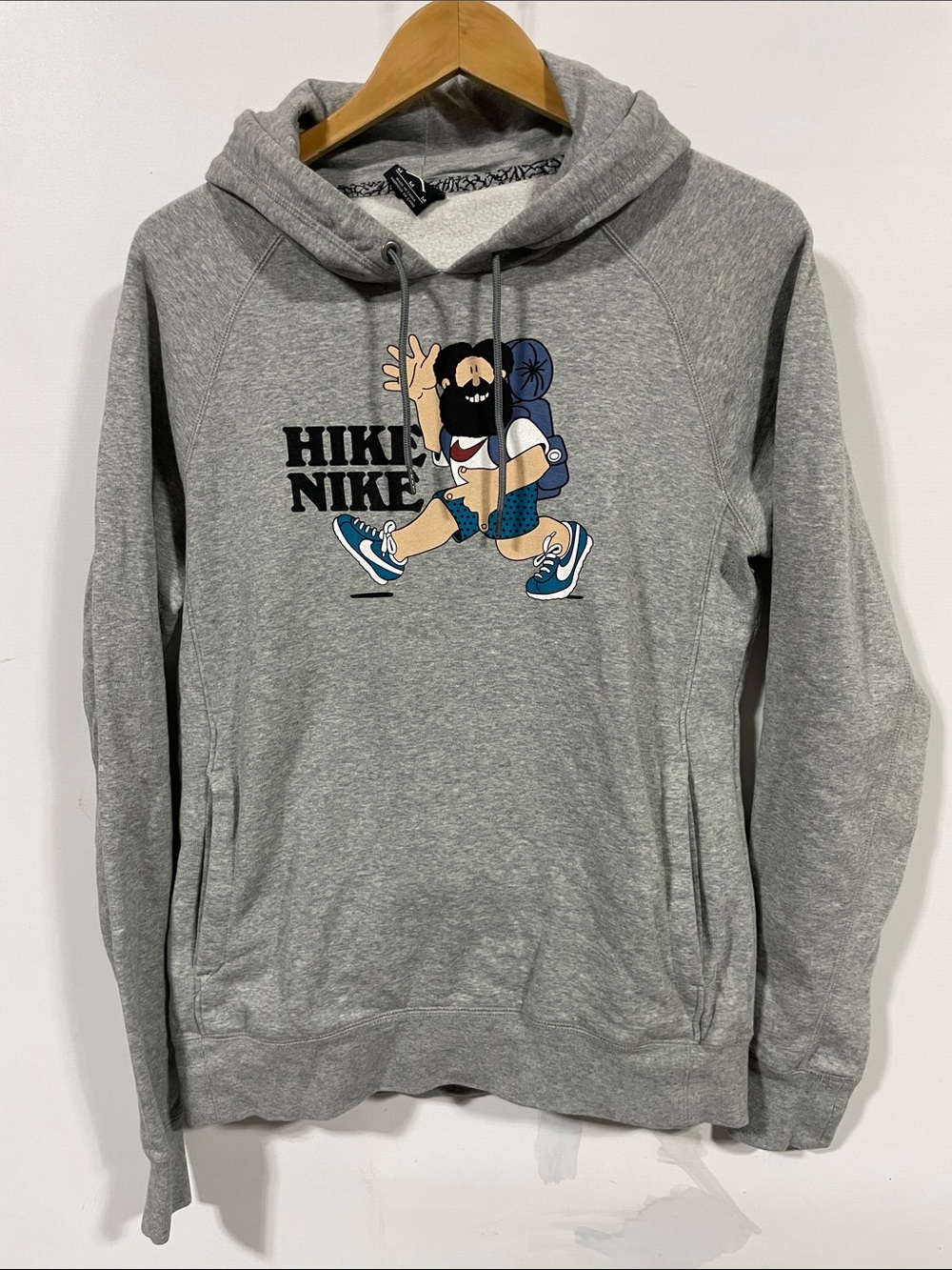 Nike Gray 'Hike Nike' Graphic Pullover Hoodie - Men